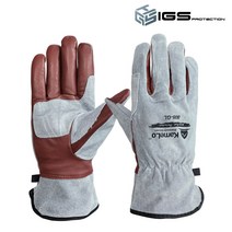 카멜로 알곤 용접장갑 산양피 가죽 돈피 작업 장갑 808-GL, 와인