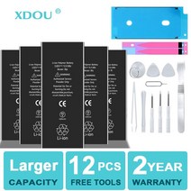 배터리 고용량 전화 iphone 호환5S 5 6S 6 7 8 Plus X SE SE2 XR XS 11 12 13 Mini Pro Max 교체 용 4 4S 도구, [14] For iphone 호환6s Plus