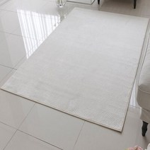 와플라인 극세사 카페트 러그 아이보리100X150