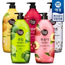 애경 [애경]샤워메이트 파머스 바디워시 1200g x2개, 유자+복숭아