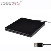 디비디플레이어 CD리더기 씨디롬 deepfox usb 2.0 ide 12.7mm 외부 dvd 인클로저 cddvd 광학 드라이브용 dvdcd-rom ide 케이스, 검은색