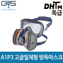 [GVS] 일립스 A1P3 고글일체형 방진방독마스크 (특급) 기본필터포함/ SPR444 (소형)/ SPR401 (대형), 1. SPR444 소형 (필터포함)
