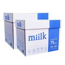 밀크 복사용지 A4 75g 5000매(총2박스)