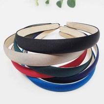 색감 탄탄한 새틴 민자 헤어밴드 12color