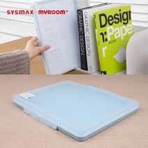 투웨이 서류보관케이스 플라스틱 서류가방 파일박스, 색상/사이즈, 투명-대