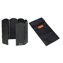 다니고 캠핑 분체도장 8단 접이식 버너 바람막이 B126 중형 + 전용 파우치, 2개, 블랙