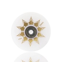 스케이트 휠 프로 인라인 러버 고탄성 내마모 브레이크 휠 브러시 스트리트 휠 PU 액세서리, 플래티넘 휠 72Mm