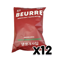 뵈르 트러플버터 생생감자칩 봉지스낵 60g x 12개
