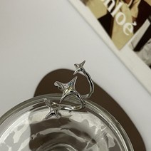 오픈 반지 링 스타 링 펑크 y2k 크리에이티브 나선형 크로스 오픈 심미적 기하학적 보석 파티 선물