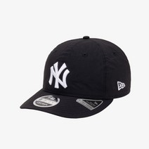 뉴에라 남여공용 MLB 나일론 뉴욕 양키스 프리 커브드 레트로 크라운 사이즈캡 블랙 13549103