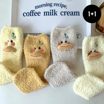 [1+1] 꼬꼬 수면양말 겨울양말 동물수면양말 병아리양말 오리양말 퍼삭스