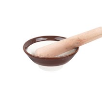 ATT 도자기 깨갈이 절구 + 방망이 약절구 한약재 절구기 깨갈이 미니 맷돌 FH67306N7885