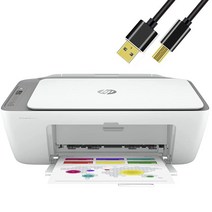 HP 올인원 무선 컬러 잉크젯 프린터 프린트 복사 스캔 무선 USB 연결 모바일 인쇄 NeeGo 1.8m(6피트) 프린터 케이블 포함 - 그레이