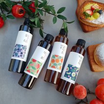 김순식 무농약 원료로 만든 천연발효 수제 청 3종 5종 선물세트 효소 발효액 액기스 홈카페, 따담선물세트5호(5종세트)