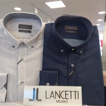 [란체티] NC14 긴소매 각 각 전판패턴 슬림라인 LTF 3320 NA WH 슬림핏