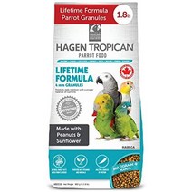 앵무새 먹이 모이 Hagen Tropican Bird 땅콩을 분양 유황 회색 모란 앵무, 1.8파운드1팩