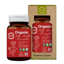 오가닉 USDA인증 유기농 밀크씨슬 비타민B(1개월)