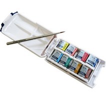 [WINSOR&NEWTON] 코트만 고체물감 8색 세트, 상세페이지 참조, 상세페이지 참조