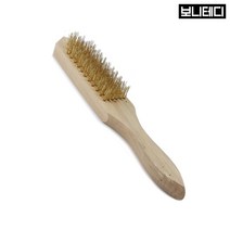 보니테디 철브러쉬 이태리솔 철솔 와이어브러쉬 쇠솔브러쉬 쇠브러쉬 주방철솔 석쇠브러쉬 쇠솔 녹제거 불판, 철브러쉬(나무) 1개