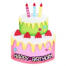 유치원 상가 학교 어린이집 학원 교회 돌봄 환경구성 펠트 생일케이크 신형 투톤, 상세페이지 참조