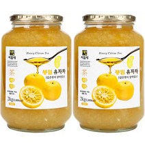 씨밀레 봉밀 유자차 2kg x 2병 / 국산차