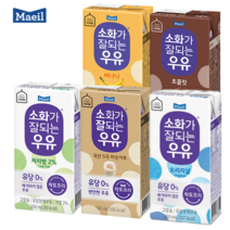 매일유업 소화가 잘되는 우유 5곡 미숫가루, 190ml, 12개