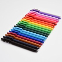 카코 KACO 퓨어 소프트 젤펜 (20가지 컬러펜), 파스텔퍼플(컬러심)