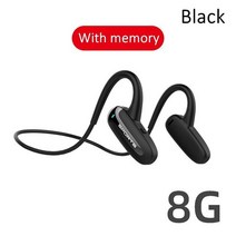 골밀도 이어폰 수영장이어폰 귀걸이형 블루투스Shoumi-2023 8GB 골전도 이어폰 (메모리 포함) 무선 블루투, 01 809 Black 8GB