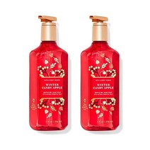 Bath & Body Works 배스 앤 바디 웍스 딥 클렌징 젤 핸드 솝 2팩 8온스 겨울 캔디 애플 16.0 Fl Oz 462068