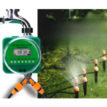 자동 꽃 급수 장치 볼 밸브 프로그램 컨드롤러 조절, 레인 센서 컨트롤러 싱글 콘센트 10m 세트