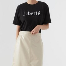 바이민 리베르떼 티셔츠 가을 반팔 로고티