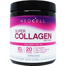 네오셀 슈퍼 콜라겐 (타입 1&3) 파우더 200 g, 1개, 7 oz, 200g