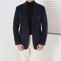 코듀로이 스트라파타 싱글 자켓 (4color / 네이비)