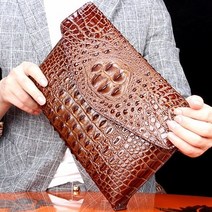 윤휘 남성 가죽 가방 악어가죽가방 가죽클러치백 고퀄리티 맨스백 6982