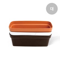 마이플랜트 미니초화박스 플라스틱 텃밭 화분, 브라운