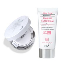 넬라 하얀눈 광채 톤업 선크림+화이트닝 선쿠션, 1개, 50ml