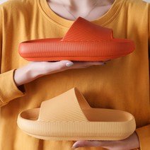[홀리버니] 층간소음방지 홈슬리퍼 여름 쿠션 거실화 거실 실내화 실내 슬리퍼, 블랙, 1개