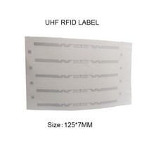 EPC C1G2 UHF RFID H47 라벨 J41 습식 인레이 9662 흰색 스티커 태그 M4/H3/R6 칩 50x50MM 73x21mm, 02 125X7mm