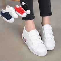 이피탑 발편한 6cm 찍찍이 패브릭 키높이 여성 스니커즈 YA하이지