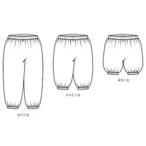 [아이옷만들기] [아동 패턴] 585 지니 pop 팬츠 만들기, 기본