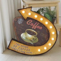 카페 빵집 빈티지 인테리어소품 화살표 사인보드 (DS)