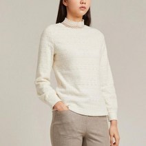 [올리비아로렌(아울렛)] 올리비아로렌 NC11 전판 레이스 티셔츠 하프넥 VOCALWW93