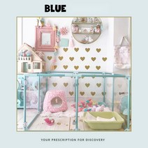 고양이 빌라 울타리 중형 개 울타리 실내 격리 도어 가드 레일 대형 개, 티파니 블루