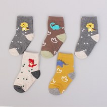 키즈노리 다이노소어 유아동양말_5족