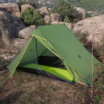 텐트 침대 백패킹 코트 야침 동계 야전 초경량 FLAME'S CREED Lanshan 2 Pro 20D Silnylon 경량 인 3, 04 4 season Grey tent