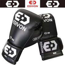 에디본 복싱 글러브 트레이닝 EDIVON 격투기 권투글러브, EDIVON-100(블랙)