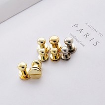 솔트레지 가방 나사 장식 부자재 4color [4 5 6 8mm 솔트리지 가죽 공예 부자재 재료 단추 버클], 엔틱