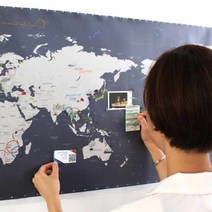 [정품] 세계지도 월드맵 인테리어지도 세계지도인테리어 벽지, 데코트래블월드맵-앤틱