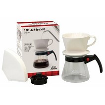 카리타 Kalita 커피 드립 세트 101-로토 세트 N (1-2 인용) #35161 カリタ Kalita コーヒー ドリップセット 101-ロトセットN (1~2人用) #35161