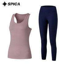 스피카 여성용 요가 나시 + 레깅스 + 볼륨인컵 SPA616504